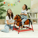 Plush Interactive Spring Rocking Horse With Sounds - Omega Lifestyles