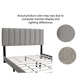 Adjustable Queen Upholstered Bed Frame With Linen Upholstery - Omega Lifestyles