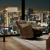 Swivel Glider Recliner With Manual Adjustable Headrest Footrest - Omega Lifestyles