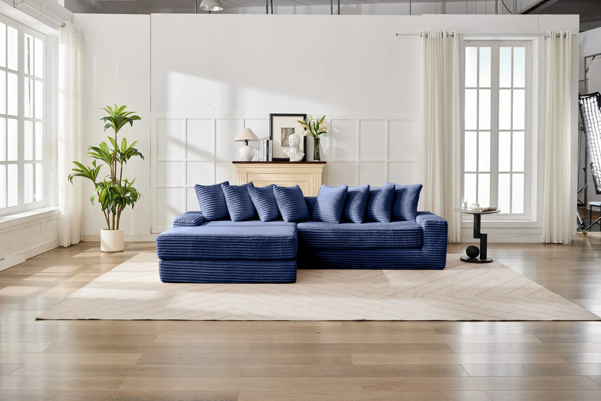 Convertible Corduroy Floor Sofa Bed Sleeper Couch - Omega Lifestyles