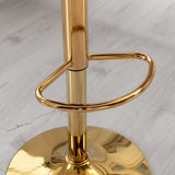 Set Of 2 Black Velvet Adjustable Height Bar Chairs - Omega Lifestyles