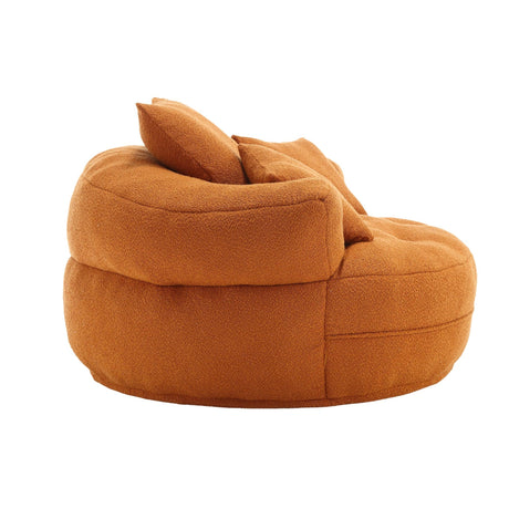 Modern Chenille Foam Circular Sleeper Chair With Pillows - Omega Lifestyles