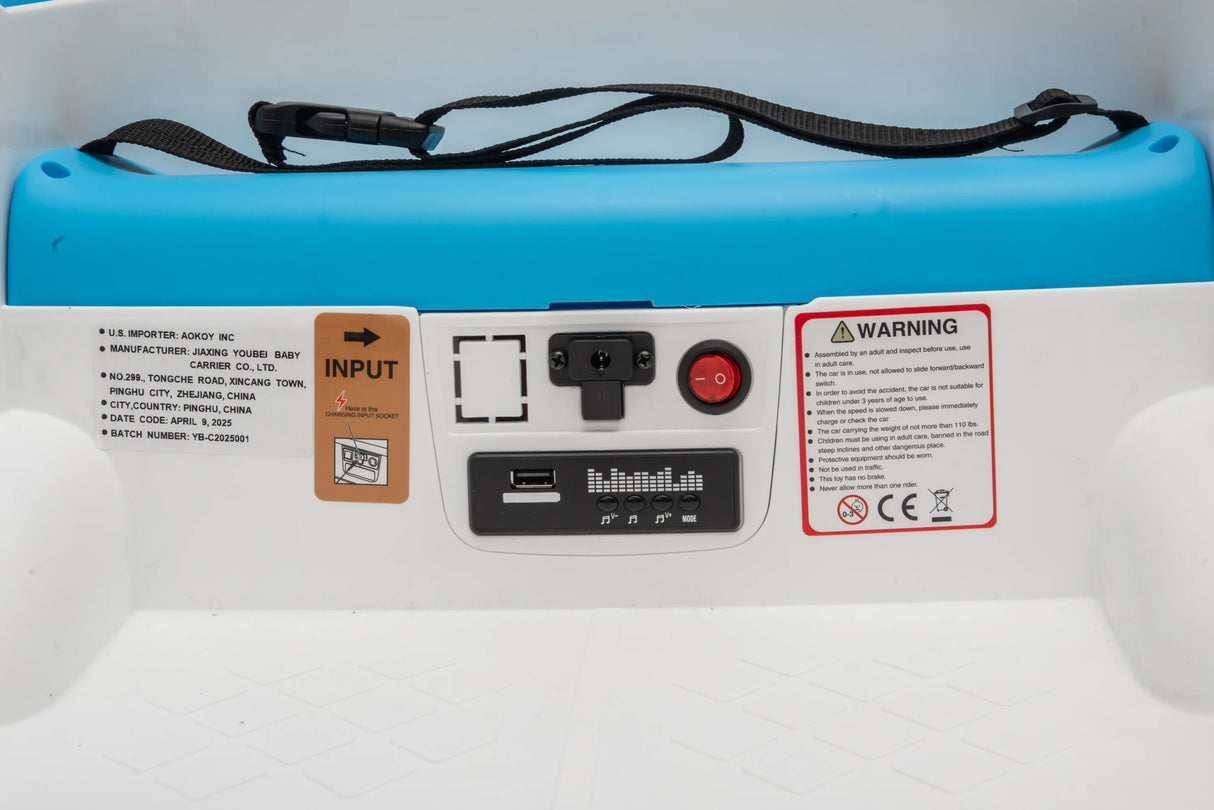 12V Remote Control Ride-On Bumper Car With LED Lights - Omega Lifestyles