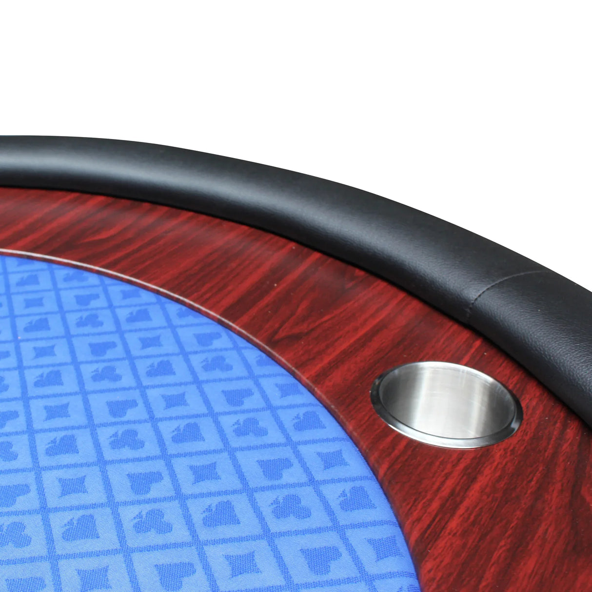 Modern Foldable Poker Table With Wooden Racetrack - Omega Lifestyles