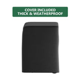 Outdoor Grill Cart Metal Storage Kitchen Island With Hooks - Omega Lifestyles