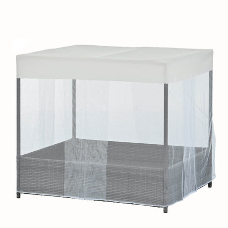 Elevated Covered PE Wicker Pet Patio Bed - Sleep Galleria