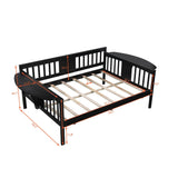 Full Full Size Solid Wood Espresso Daybed Frame - Omega Lifestyles