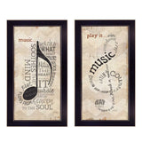 Music Themed Multicolor Framed MDF Wall Art Decor - Omega Lifestyles