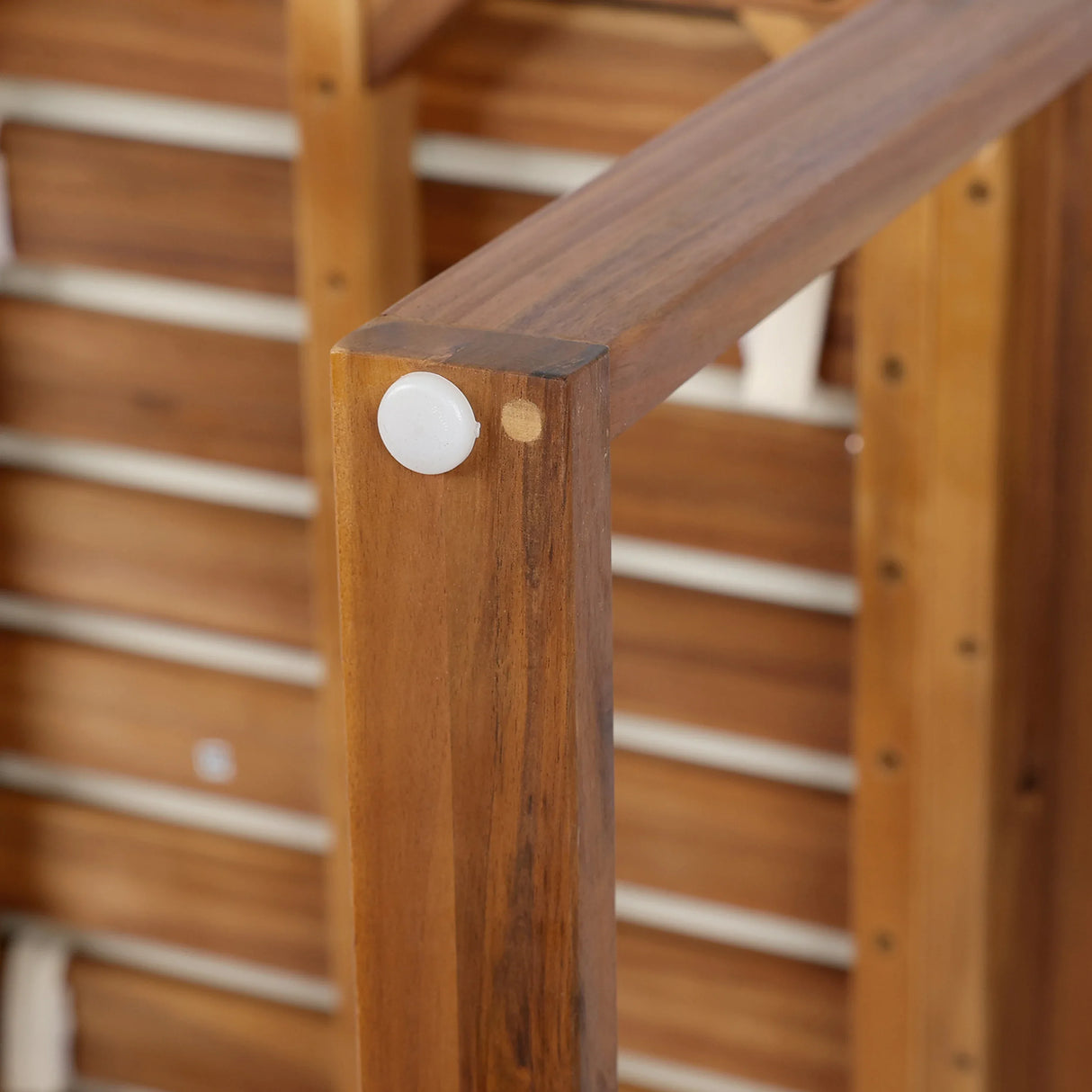 Acacia Wood Patio Dining Table And Chairs Set Of 5 - Omega Lifestyles