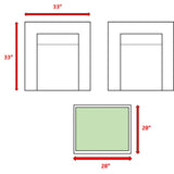 2-Person Weather-Resistant Rattan Wicker Seating Set With Cushions - Omega Lifestyles
