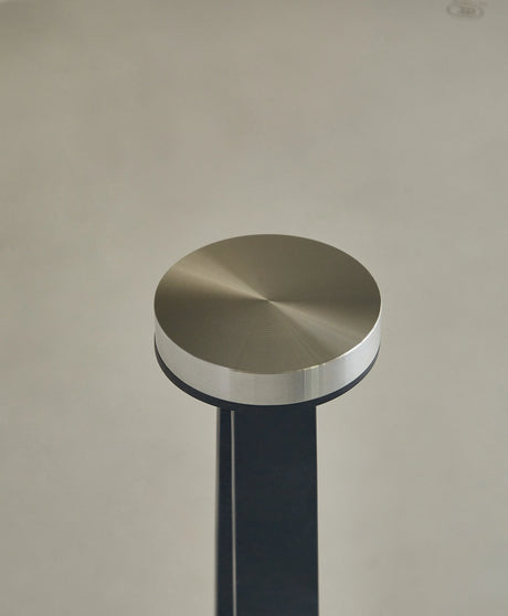 Round Tempered Glass Top Metal Accent End Table - Omega Lifestyles