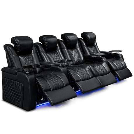 Ultra-Plush Top-Grain Nappa Genuine Leather Massage Chair - Omega Lifestyles