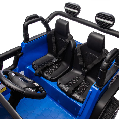 24V Two-Seater Bluetooth Remote Control Ride-On Truck - Omega Lifestyles