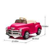 12V Pink Licensed Chevrolet Ride On Truck Car - Omega Lifestyles