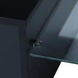 Classic Black TV Stand With RGB LED Lighting - Omega Lifestyles