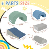 5-Piece Soft Foam Kids Climbing Blocks Indoor Play Set - Omega Lifestyles