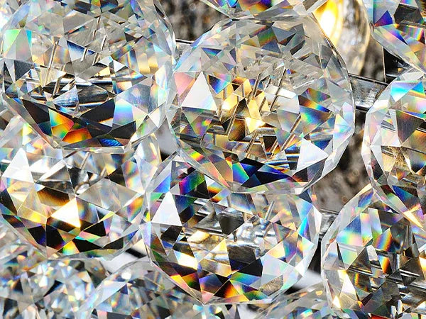 32-Inch French Empire Crystal Chandelier With 27 LED Lights - Omega Lifestyles