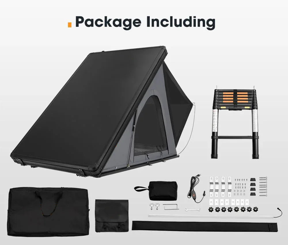Aluminium Alloy Roof Top Tent With Tri-Color LED Light - Omega Lifestyles