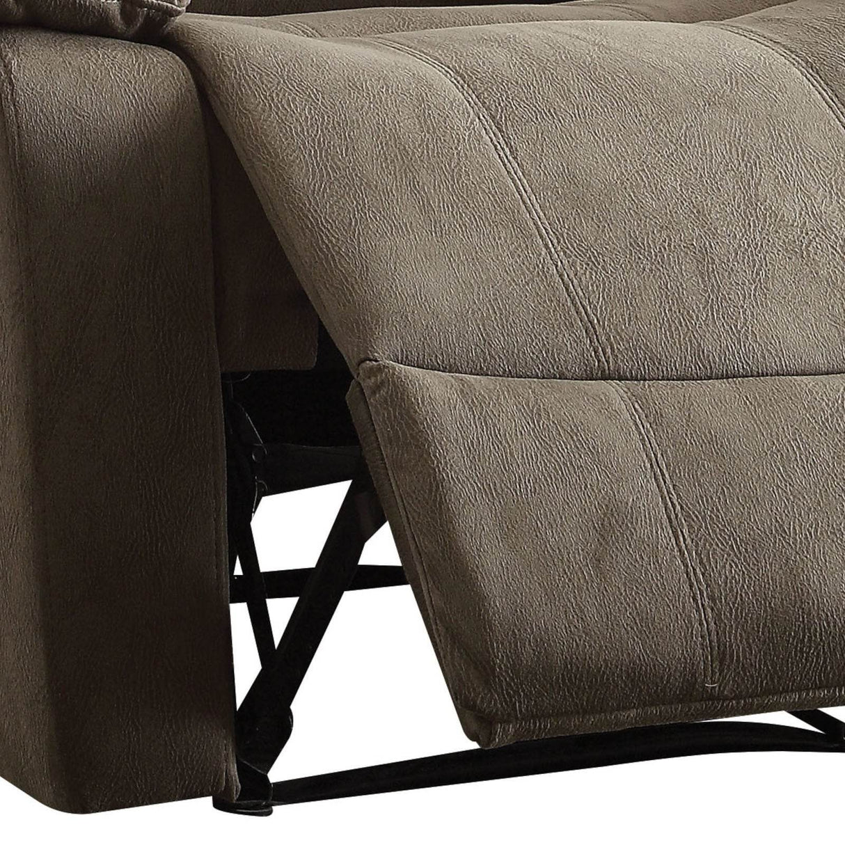 Grey Microfiber Memory Foam Manual Recliner Chair - Omega Lifestyles