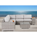 Outdoor 8-Piece Fully Assembled Curved Wicker Sofa Set - Omega Lifestyles