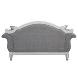 Gray Fabric Pocket Coil Loveseat With 3 Pillows - Omega Lifestyles