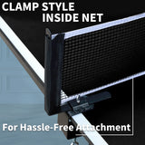 Professional 9ft Foldable Indoor Table Tennis Table Set - Omega Lifestyles