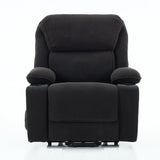 Medium-Firm Corduroy Remote-Controlled Heating Massage Recliner - Omega Lifestyles