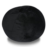 Minky Velvet Plush Foam Filled Bean Bag Chair - Omega Lifestyles