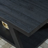 Contemporary Replicated Wood Shelf Coffee And End Table Set - Sleep Galleria