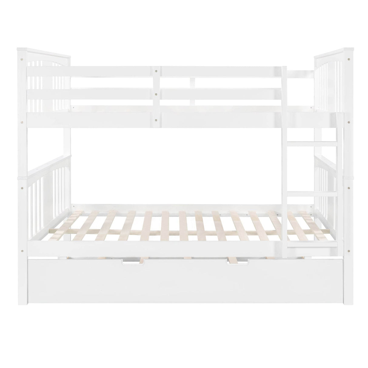 Full Over Full Solid Wood Bunk Bed With Trundle - Omega Lifestyles