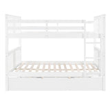 Full Over Full Solid Wood Bunk Bed With Trundle - Omega Lifestyles