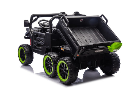 24V 2-Seater 6-Wheel Electric Ride On Dump Truck - Omega Lifestyles