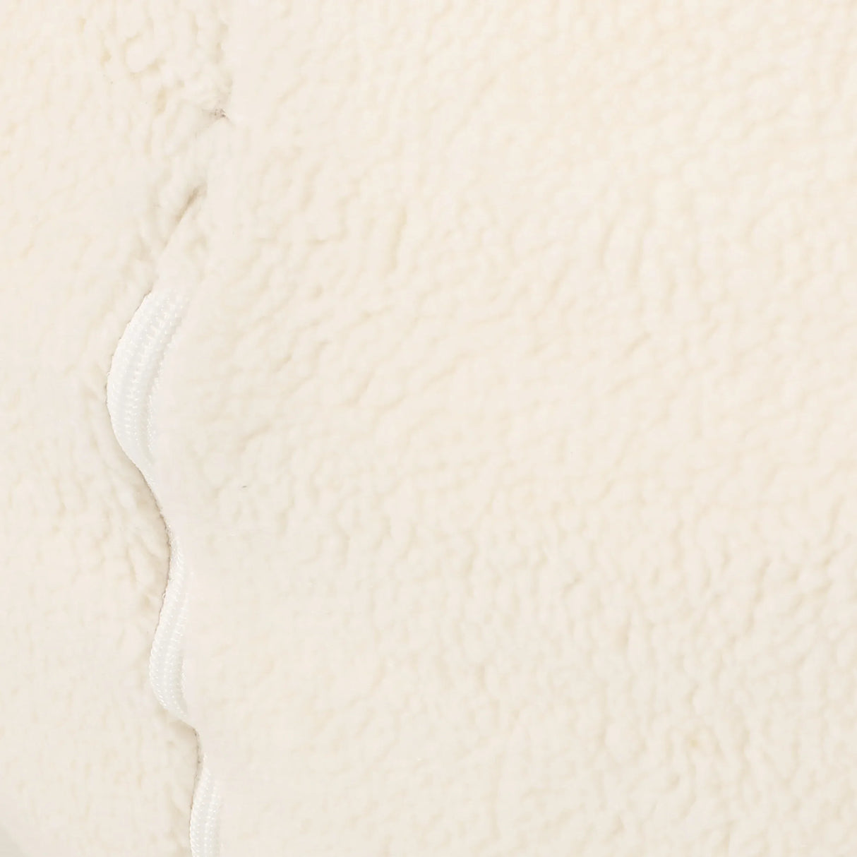 Cream Fabric Foam Filled Rounded Bean Bag Chair - Omega Lifestyles