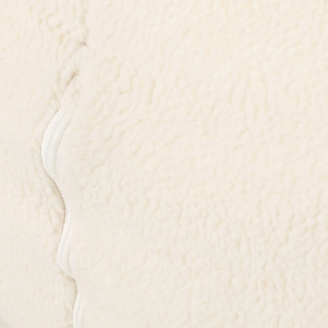 Cream Fabric Foam Filled Rounded Bean Bag Chair - Omega Lifestyles