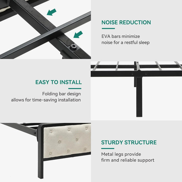Queen Platform Bed Frame With Charging Station And Storage - Omega Lifestyles