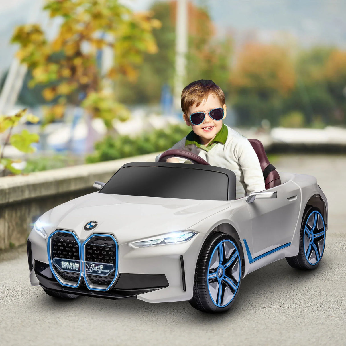 12V Licensed BMW Kids Electric Ride On Car With Remote Control - Omega Lifestyles