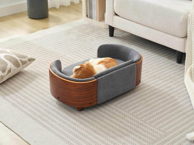 Orthopedic Scandinavian Solid Wood Elevated Dog Bed - Omega Lifestyles