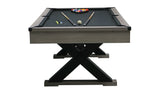 Rustic Industrial 84-Inch MDF Billiards Table With Accessories - Omega Lifestyles