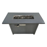 Modern Steel Propane Outdoor Fire Pit Table With Lid