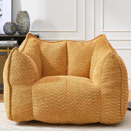 Chenille Foam Bean Bag Chair for Living Room - Omega Lifestyles