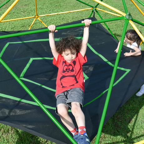 12-Foot Outdoor Kids Metal Climbing Dome Tower - Omega Lifestyles