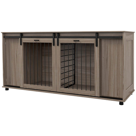 Modern Multipurpose Dog Crate Furniture With Storage - Sleep Galleria