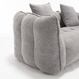 Chenille High Resilience Foam Cozy Bean Bag Chair - Omega Lifestyles