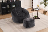 Extra Soft Chenille Memory Foam Bean Bag Chair - Omega Lifestyles