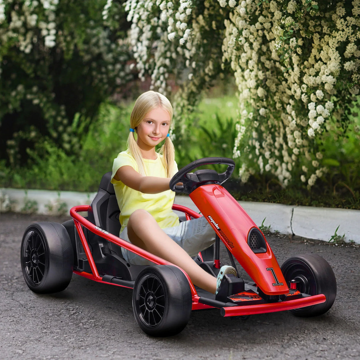Electric Kids Drift Go Kart With Music And Safety Belt - Omega Lifestyles