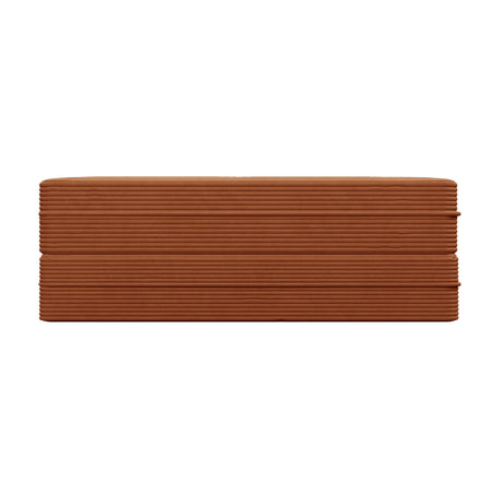 Full Size Plush Corduroy Folding Sofa Bed With Pillows - Omega Lifestyles