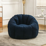 Plush Teddy Fabric Ergonomic Foam Filled Bean Bag Chair - Omega Lifestyles