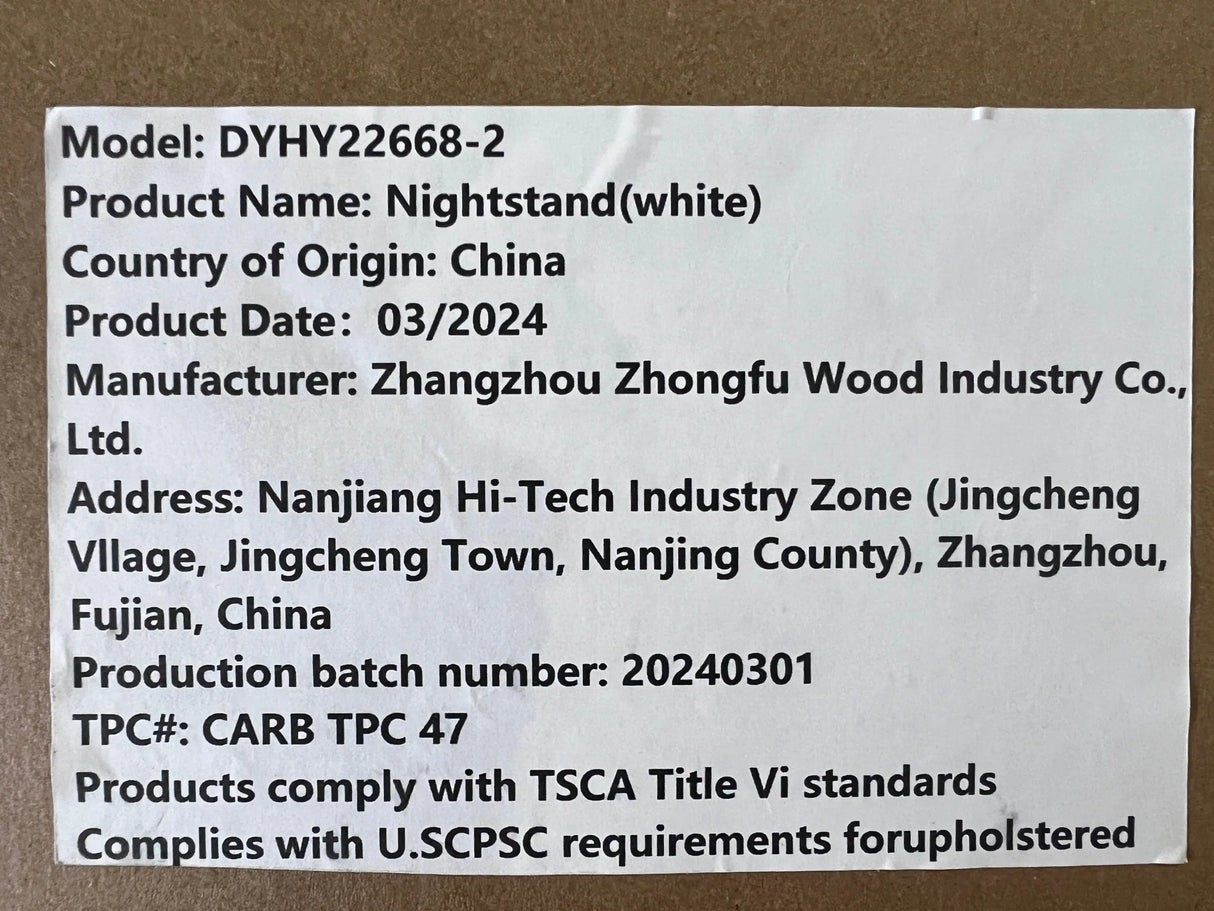 White MDF Kids Wooden Nightstand With Drawer Shelf - Omega Lifestyles