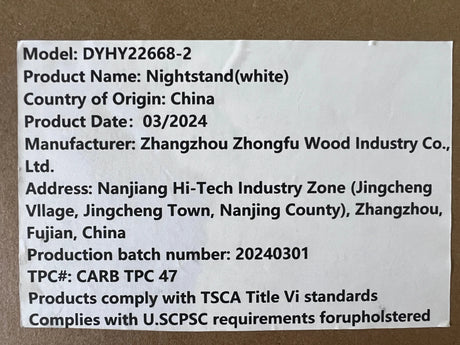 White MDF Kids Wooden Nightstand With Drawer Shelf - Omega Lifestyles