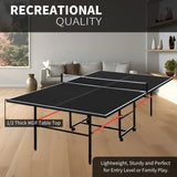Professional 9ft Foldable Indoor Table Tennis Table Set - Omega Lifestyles